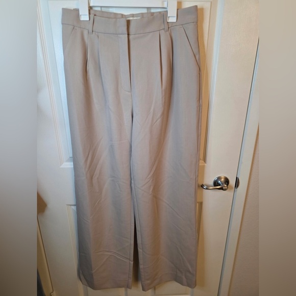 Abercrombie & Fitch Sloane Tailored Wide-Leg Pants Women’s 14 Long - Picture 5 of 7